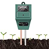 Soil Moisture Sunlight Ph Test Meter,Soil Tester Meter, 3-in-1 Test Kit for Moisture, Light & pH, for Home and Garden, Lawn, Farm, Plants, Herbs & Gardening Tools, Indoor/Outdoors Plant Care