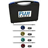 Fuji Air Cap Set 5100-2,4,5 and 6 for T-Series Spray Gun with 5137 Carrying Case Bundle (5 Items)