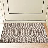 REFETONE Indoor Doormat, Front Back Door Rug Durable Rubber Backing Non Slip Door Mat Super Absorbent Resist Dirt Entrance Rug Inside Floor Mats Machine Washable Low-Profile - 20" x 32", Camel