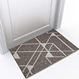 REFETONE Indoor Doormat Front Door Mat Non Slip Rubber Backing Absorbent Mud and Snow Magic Inside Dirts Trapper Mats Low-Profile Entrance Rug Machine Washable - 24"x 36", Camel