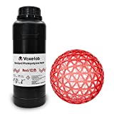 VOXELAB 3D Printer Resin, Rapid Resin LCD UV-Curing Resin 405nm Standard Photopolymer Resin for LCD 3D Printing, High Precision & Quick Curing & Excellent Fluidity - 500g (Red)