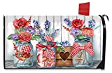 Briarwood Lane Love Filled Mason Jars Valentine's Day Magnetic Mailbox Cover Standard