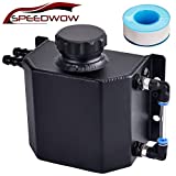 SPEEDWOW Coolant Radiator Overflow Tank Reservoir Expansion Aluminum 1L