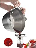 Jam Making Maslin Pan Stainless Steel Preserve Pot & Handle Bucket,Camping Pan (4.5L-4.5QT)