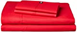 Tommy Hilfiger T200 Solid SHEETING TH Signature, QUEEN, Red