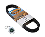 Ultimax UA UA485 SxS Drive Belt for CF Moto CForce UForce ZForce 800 1000 OEM Replacement for 0JWA-055000 0JWA-055000-10000 with Compass Keychain (Made in USA)