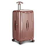 Traveler's Choice Ultimax II 26" Medium Trunk Spinner Luggage, Pink Rose, Checked Inch