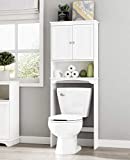 Spirich Home Over The Toilet Storage Cabinet, Bathroom Shelf Over Toilet, Bathroom Storage Cabinet Organizer, White