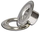 Micron Iron Nickel Self-Piercing Grommets & Washers, 500 Pcs Set Per Bag (#3 (7/16"))