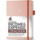 Clever Fox Income & Expense Tracker – Accounting & Bookkeeping Ledger Book for Small Business – Income & Expense Record Notebook with Receipt Pocket – Undated, A5, 5.8″ x 8.3″, Hardcover (Rose Gold)