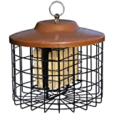 More Birds Squirrel-X Double Suet Feeder, Outdoor Wild Bird Feeder, Cage Bird Feeder, 2 Suet Cake Capacity