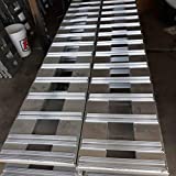 Set of 2. 8' Aluminum Ramps for Heavy Equipment Skid Steer Tractor Car ATV Truck Trailer Ramps 2 RAMPs = 10,000lb Capacity 96" (8') Long (96) Br Premium Material