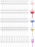 250 Pieces 4 ml Dessert Pipettes, Valentines Cupcake Pipettes Mini Disposable Transfer Pipettes Dropper Liquid Injector Pipettes for Valentines Day Party Decoration