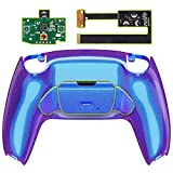 eXtremeRate Chameleon Purple Blue Programable Rise Remap Kit for PS5 Controller BDM-010, Upgrade Board & Redesigned Back Shell & Back Button Attachment for PS5 Controller - Controller NOT Included