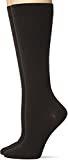 Dr. Scholl's Women's Travel Knee High Socks with Graduated Compression, Black (2 Pack), Shoe Size: 4-10