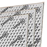 CANOPUS Car Sound Deadening Mat, 80 mil 10 sqft, Pack of 10 Sheets, Butyl Sound Deadener Mat, Audio Car Sound Dampening Material for Car Trunk, Door, Floor and Ceiling, Silver