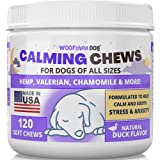 WOOFthful Dog Calming Treat for Dogs - Promotes Calming and Relaxation During Stressful Situations Such as Thunderstorms, Separation, Travel and More - 120 Chews - Made in USA