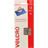 VELCRO Brand - 91302 Thin Clear Dots with Adhesive | 75count | 5/8" Circles | For Crafting School Projects, Home and Office Organization | Low Profile Design