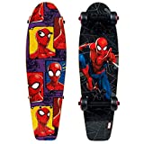 PlayWheels Ultimate Spider-Man 21" Kids Wood Cruiser Skateboard, Spider Block