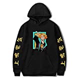 Anime Crewneck Sweatshirt Cute Denki Kaminari Graphic Pullover Hoodie Men Women Teens Fashion Cartoon Sweater Jumper Top (XX-Large,Black 1,XX-Large,,)