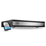 ZOSI Full 1080p H.265+ 16 Channel DVR for Security Camera with Hard Drive 4TB, Hybrid 4-in-1 CCTV DVR Surveillance System(Analog/AHD/TVI/CVI),Motion Detection,Mobile Remote Control,Email Alarm