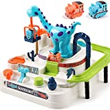 iPlay, iLearn Kids Train Race Track Play Set, Toddler Dinosaur Ramp Vehicle Toys, Car Adventure Indoor Game, Educational Learning Birthday Gift for Age 3 4 5 6 7 Year Old Boys Girls Children Preschool