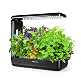 VegeBox 12 Pods Hydroponic Growing System, Indoor Herb Garden Kit with Grow Light, Smart Garden for Home and Kitchen, Indoor Plant Growing System, Herb Grower, Food Grade Material ABS (Black)