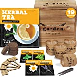 Tea Garden Kit, Seed Starter Kit and Indoor Gardening Kit with Herbal Seeds for Planting, Herb Garden Starter Kit, Herbal Tea Seeds for Tea Growing Kit or Indoor Herb Garden, Gardening Gifts for Women