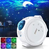 Jomst Star Projector,3 in 1 LED Moon and Star Lights,with Voice Control, 6 Lighting Effects,360-Degree Rotating Sky Laser Projector, Best for Children and Adults Bedroom and Party Decorations (White)