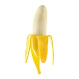 Toyvian Peeled Banana Toys Wacky Plastic Funny Prank Banana Shaped Squeezing Toys Relief Toys for April Fools Day