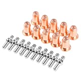 20pcs 52582 Electrode 51313 Tip Nozzle 1.0mm for Plasma Cutter Torch IPT-60 PT60