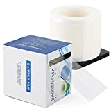 Annhua Barrier Film Tattoo Protective Cover Adhesive Tape Sheet with Edge Dispenser Box, 4" x 6" Disposable Perforated Sheets Transparent Film Dressing - 1200 Sheets|1 Roll