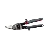 Klein Tools 1200L Metal Shears, Aviation Snips with Wire Cutter, Left Curvature