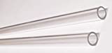 2 Lengths 3/8" OD x 1/4" ID x 24 Inch Long Thin Wall Clear Acrylic Plexiglass Tubes .375" Outside Diameter