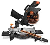 WEN MM1011T 15-Amp 10-Inch Single Bevel Compact Sliding Compound Miter Saw with Laser, Black