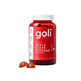 Goli Apple Cider Vinegar Gummy Vitamins - 60 Count - Vitamin B12, Gelatin-Free, Gluten-Free, Vegan & Non-GMO