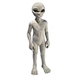 Design Toscano LY612299 Out-of-This-World Extra Terrestrial Alien Statue, Large, Gray Stone Finish