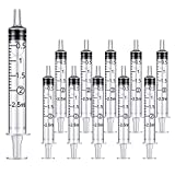 P-ABC 20 Pack 2ml Plastic Syringes, Individual Packaging, Used in Scientific Laboratories, Measuring, Watering, Refilling, Pets, Medical Students, Oiling or Gluing Machines (2ml)