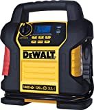 DEWALT DXAEJ14 Digital Portable Power Station Jump Starter 1400 Peak Amp Battery Booster, 120 PSI Digital Air Compressor, 3.1A USB Ports, Battery Clamps