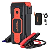 NEXPOW Battery Jump Starter 2500A 22000mAh Car Jump Starter (up to 8.0L Gas/8L Diesel Engines) 12V Car Battery Booster Pack with USB Quick Charge 3.0 and 4 LED Modes Red Blue Warning