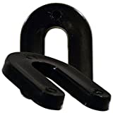 CD Products 1/4" Black Slotted Shims, 1000 Pcs Box