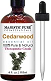 MAJESTIC PURE Cedarwood Essential Oil, Therapeutic Grade, Pure and Natural Premium Quality Oil, 4 Fl Oz