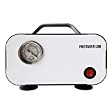 American Fristaden Lab Oilless Vacuum Pump | Fast 10L Per Minute Pumping Speed | Small Portable Vacuum Pump | 20W Oilless Motor and Diaphragm Pump | 1 Year Warranty