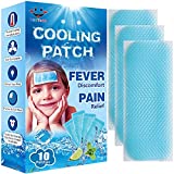 10 Sheets EasYeah Kids Cooling Patches for Fever Discomfort & Pain Relief, Cooling Relief Fever Reducer, Soothe Headache Pain, Pack of 10