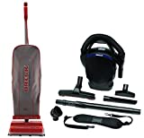 Oreck Commercial U2000R-1 120 V Red/Gray Upright Vacuum Bundle with Oreck Ultimate Handheld Bagged Canister Vacuum CC1600