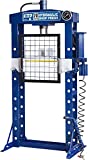 TCE TY20028 Torin Steel H-Frame Pneumatic Air Hydraulic Garage/Shop Floor Press with Manual Hand Pump and Pressure Gauge, 20 Ton (40,000 lb) Capacity, Blue