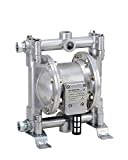 Fuelworks Double Diaphragm Transfer Pump 1/2" inch Nitrile/NBR/Buna-N 12gpm / 45lpm Heavy Duty Aluminium Air Operated Pneumatic for Diesel, Grease, Kerosene and Oil