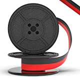 Inkvo Twin Spool Typewriter Ribbon - Red and Black Ink - Fresh Ink Replacement - Compatible with Smith Corona, Royal, Remmington, Underwood, Brother, Olivetti, Olympia, Adler and More - 1 Pack