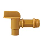 MUGLIO Drum Tap Faucet Plastic Spigot Drum Faucet 3/4" Barrel Faucet Tap Replacement Parts Polyethylene Material for 5,6 Gallon Plastic Drums(1Pack)