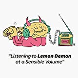 Vision Signs Listening to Lemon Demon at a Sensible Volume Sticker Bumper Sticker Vinyl Decal 5inch